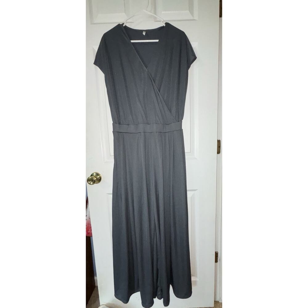 Halara Sz Large L Jumpsuit Dark Gray Waffle Knit - Picture 4 of 9